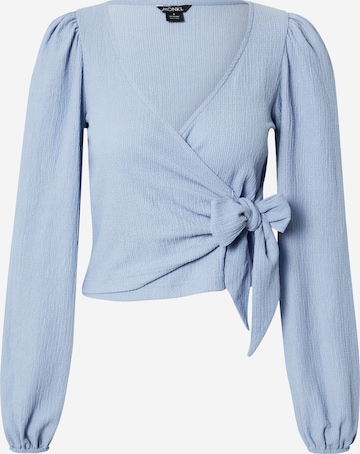 Monki Blouse in Blue: front