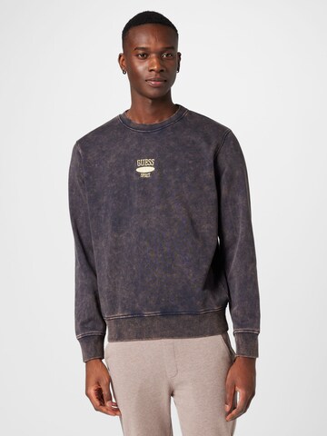 GUESS - Sweatshirt 'Ustin' em azul: frente