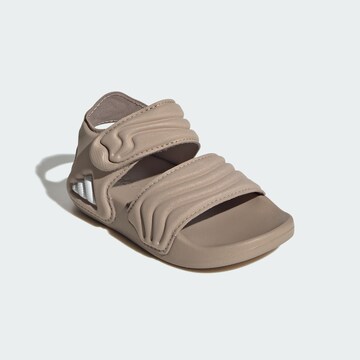 ADIDAS SPORTSWEAR Open schoenen 'ADILETTE' in Bruin