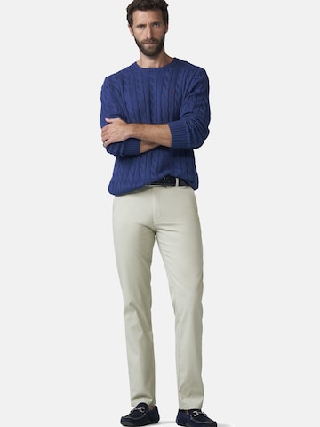 MEYER Regular Chino trousers 'Oslo' in Green