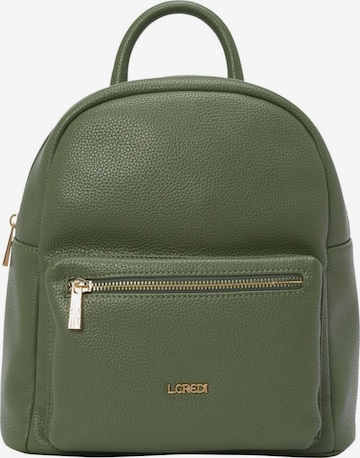 L.CREDI Backpack 'Budapest' in Green: front