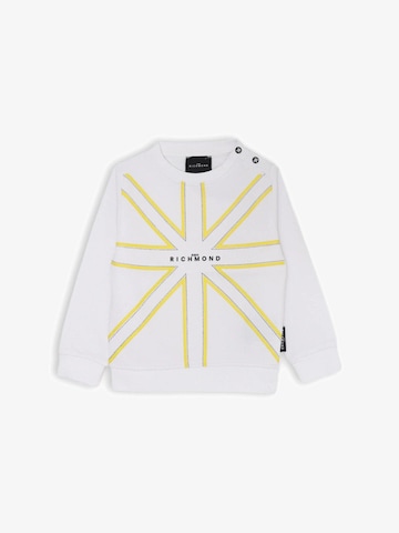 John Richmond Sweatshirt 'Union' in Weiß: Vorderseite