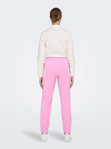 Coupe slim Pantalon 'JADA-MERLE' ONLY en rose