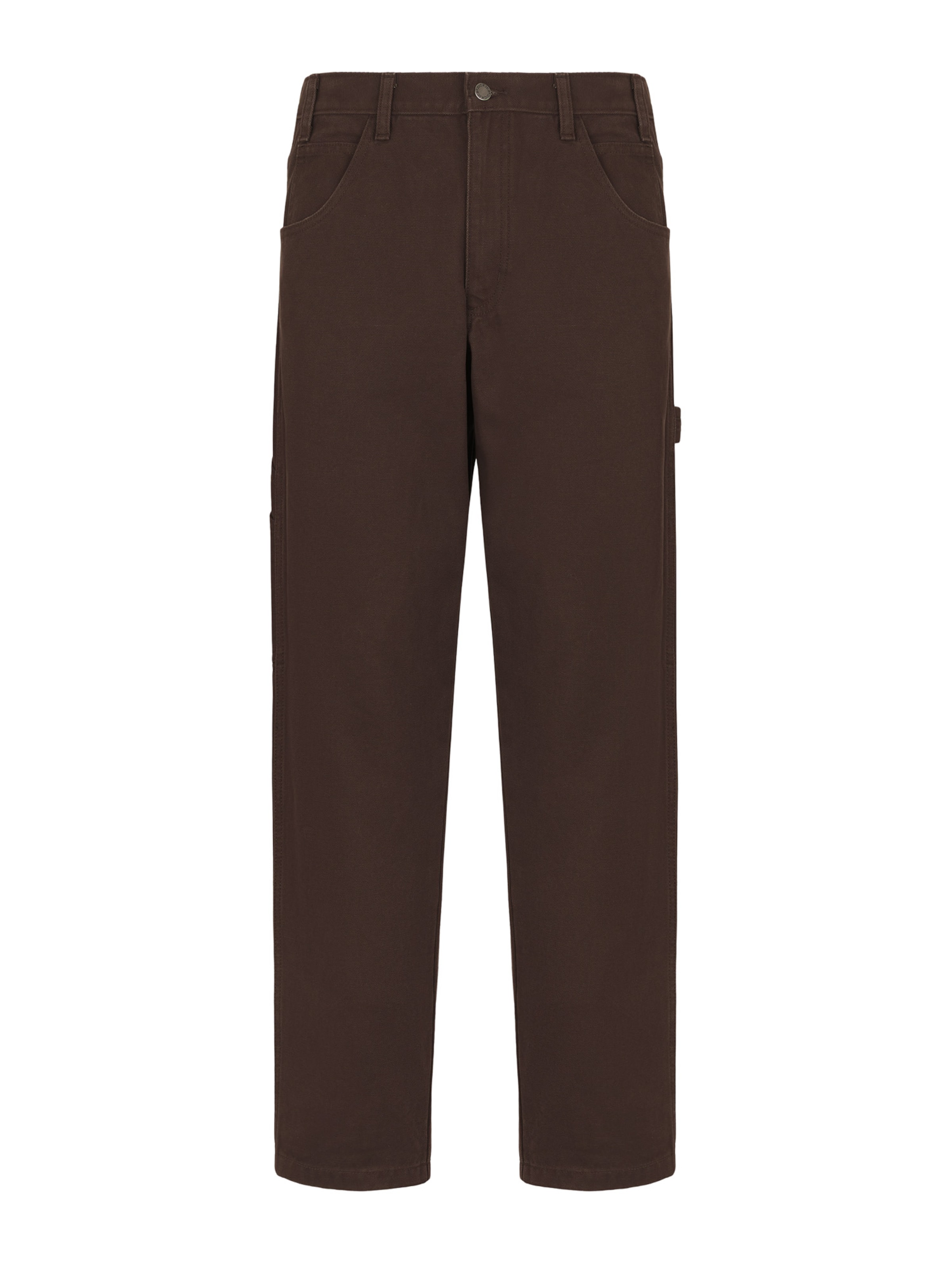 Loosefit Pantalon cargo DICKIES en marron : devant
