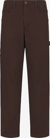 Pantalon cargo DICKIES en marron : devant