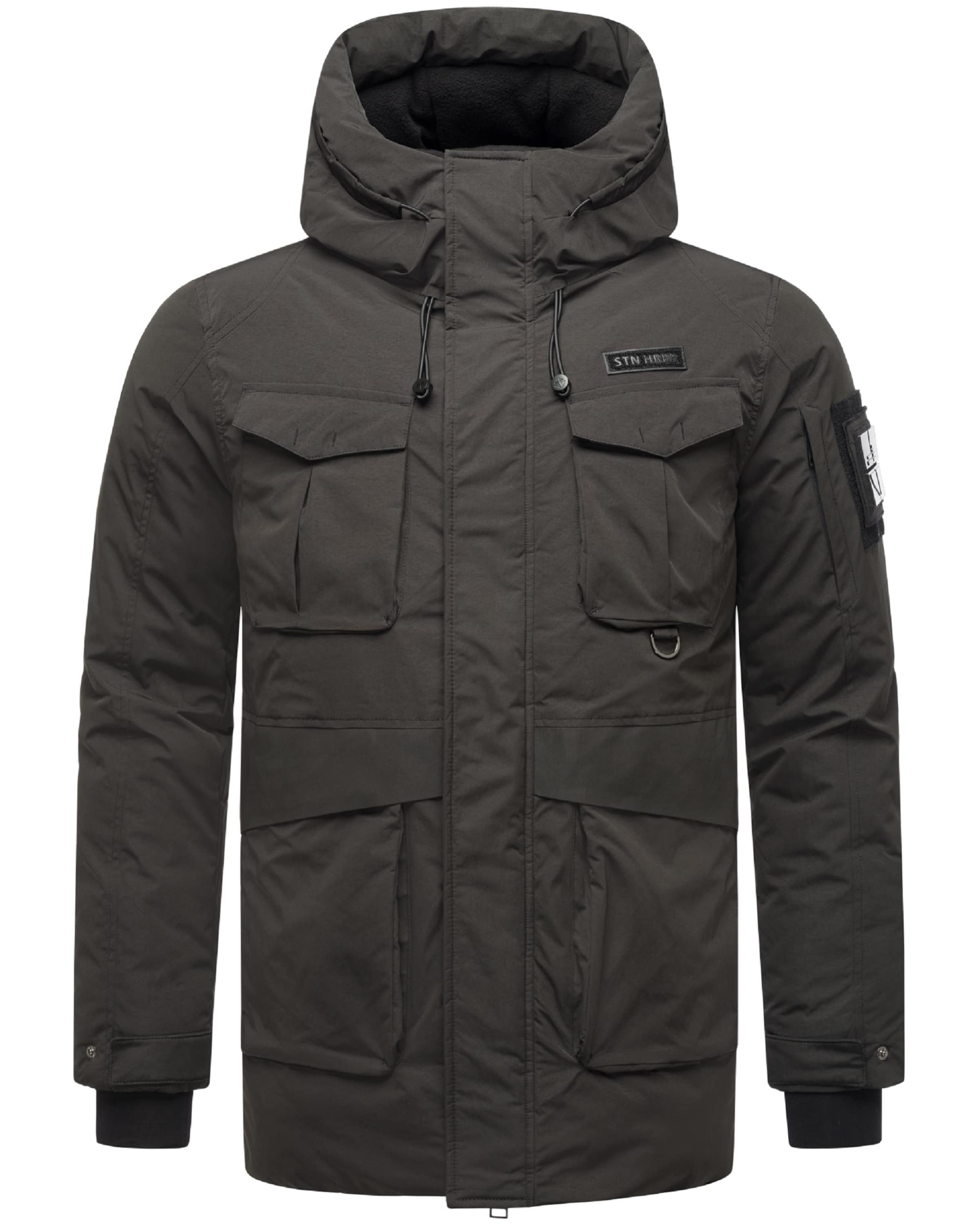 STONE HARBOUR Jacke 'Edriik XX' in Schwarz: Vorderseite