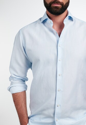 ETERNA Regular fit Button Up Shirt in Blue