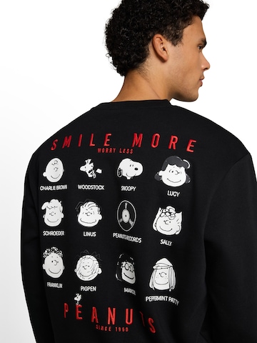 TOM TAILOR DENIM Sweatshirt in Zwart