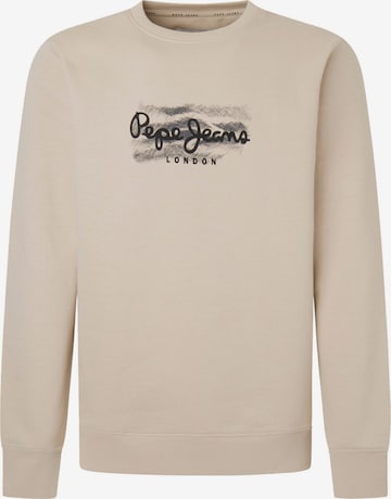 Pepe Jeans Sweatshirt 'Robinson' in Beige: front