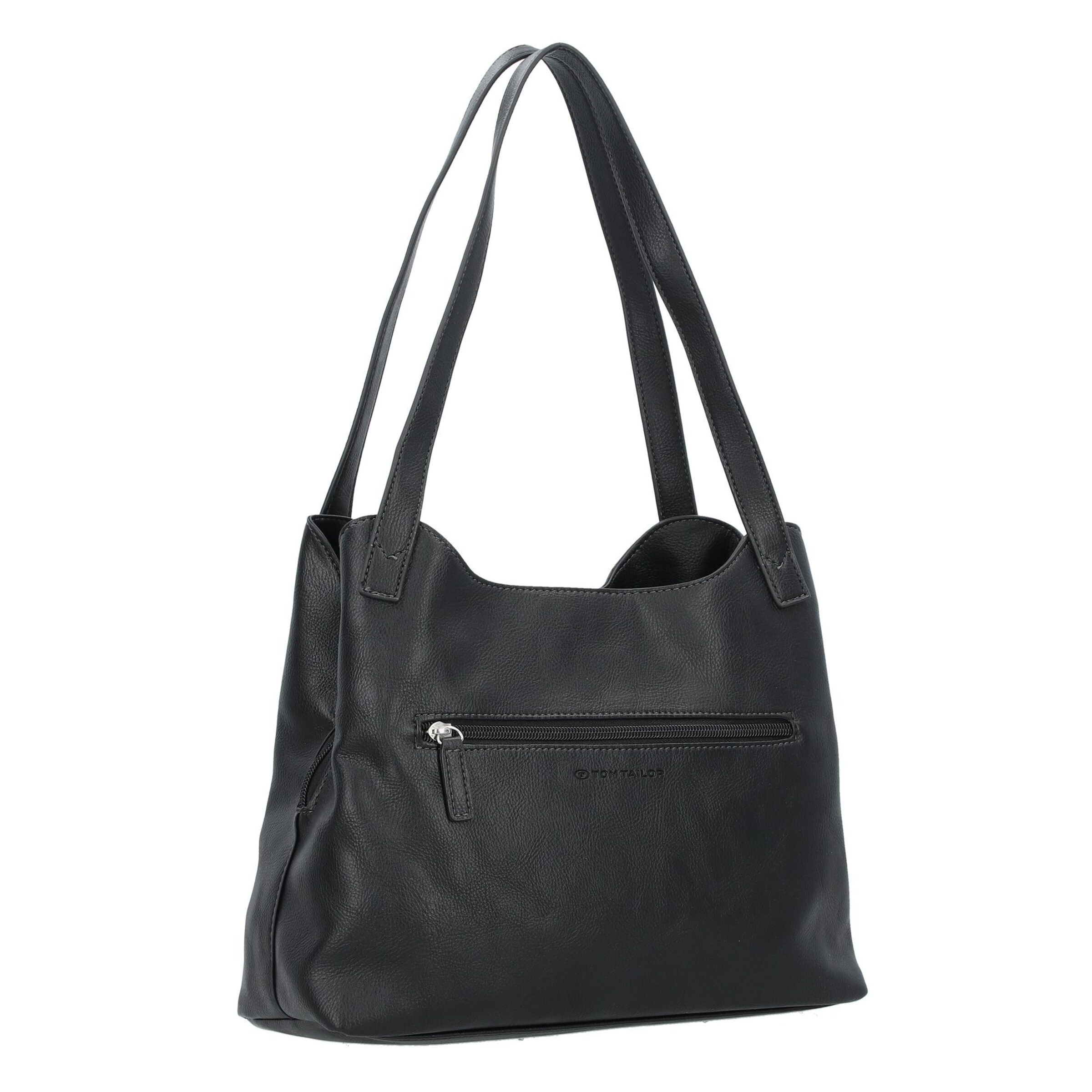 TOM TAILOR Schultertasche in Schwarz