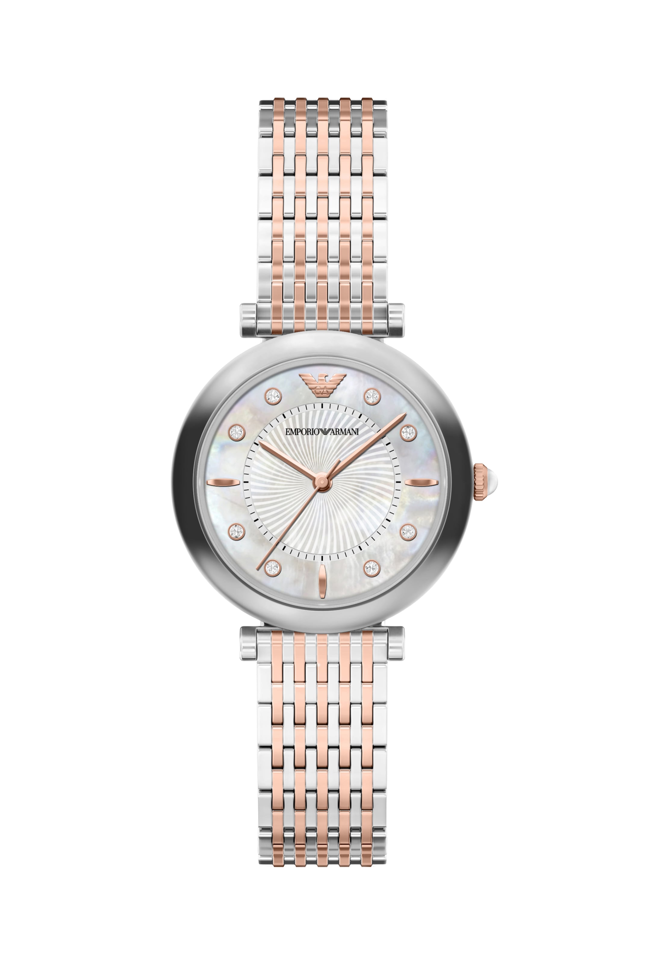 Emporio Armani Analoog horloge 'ARCHELIA' in Zilver: voorkant