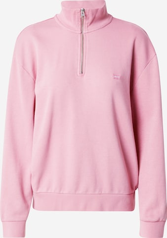 LEVI'S ® Sweatshirt 'Everyday 1/4 Zip' in Pink: predná strana