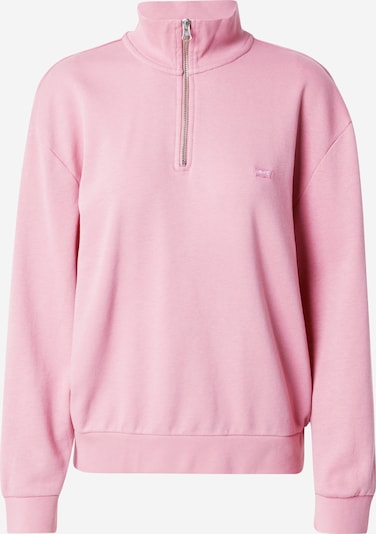 LEVI'S ® Sweat-shirt 'Everyday 1/4 Zip' en rose / blanc, Vue avec produit