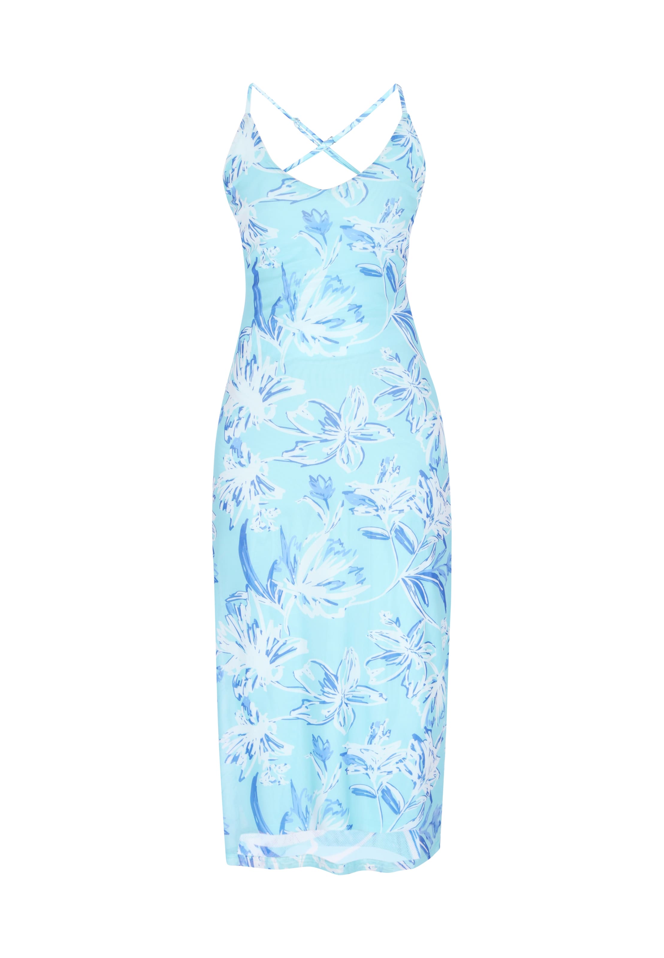IZIA Dress in Blue: front