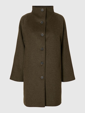 SELECTED Tussenmantel in Bruin