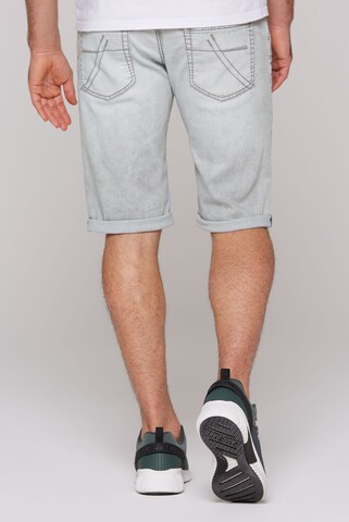 CAMP DAVID Slimfit Jeans Shorts RO:BI Slim Fit in Grau