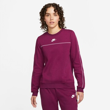 Sweat-shirt Nike Sportswear en violet : devant