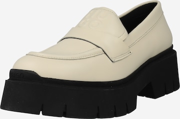 HUGO Red Classic Flats 'Kris' in White: front