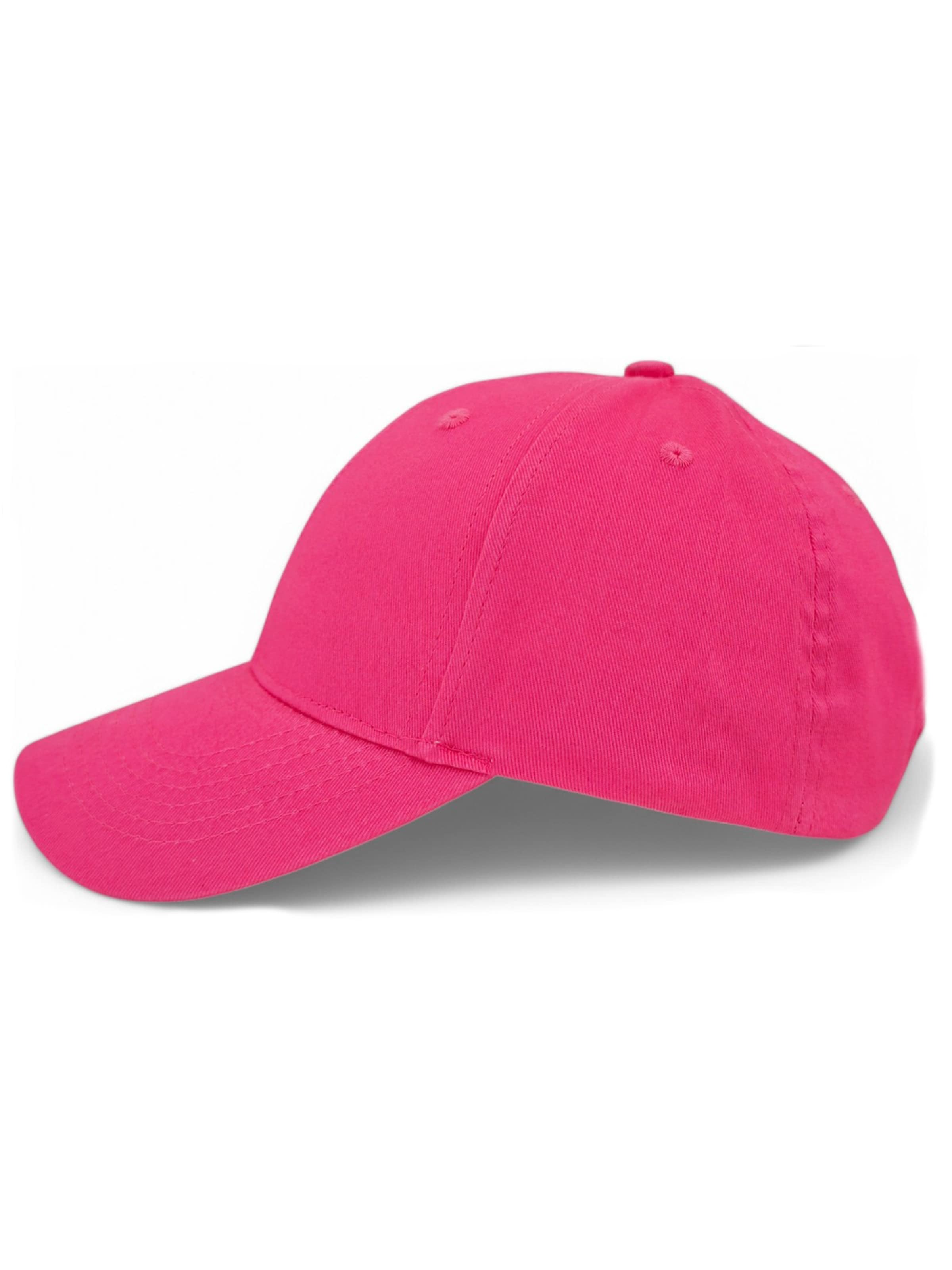 styleBREAKER Cap 'Baseball Cap Einfarbig' in Pink