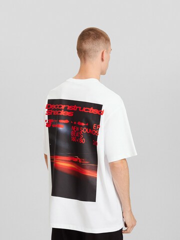Bershka T-Shirt in Weiß