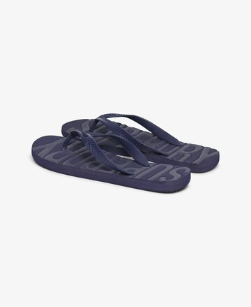 Tongs Superdry en bleu