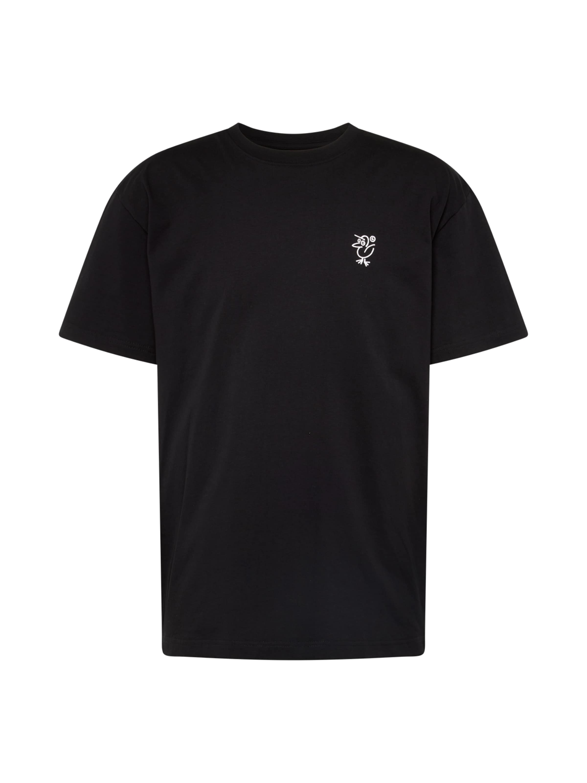 Cleptomanicx Shirt 'Sketch Gull' in Black: front