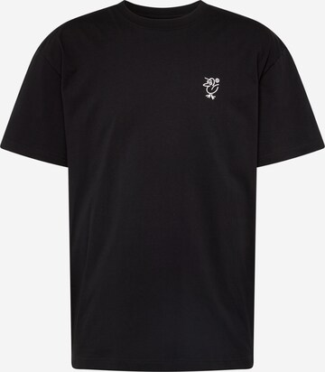 Cleptomanicx T-Shirt 'Sketch Gull' in Schwarz: predná strana