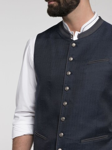 SPIETH & WENSKY Traditional Vest 'Basti' in Blue