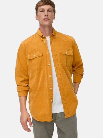 CAMEL ACTIVE Regular Fit Langarmhemd mit aufgesetzten Taschen in Gelb