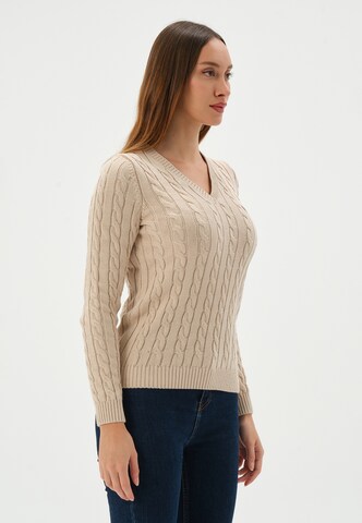 Pull-over Giorgio di Mare en beige