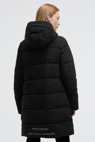 Soccx Stepp-Parka mit hochgeschlossener Kapuze in Schwarz