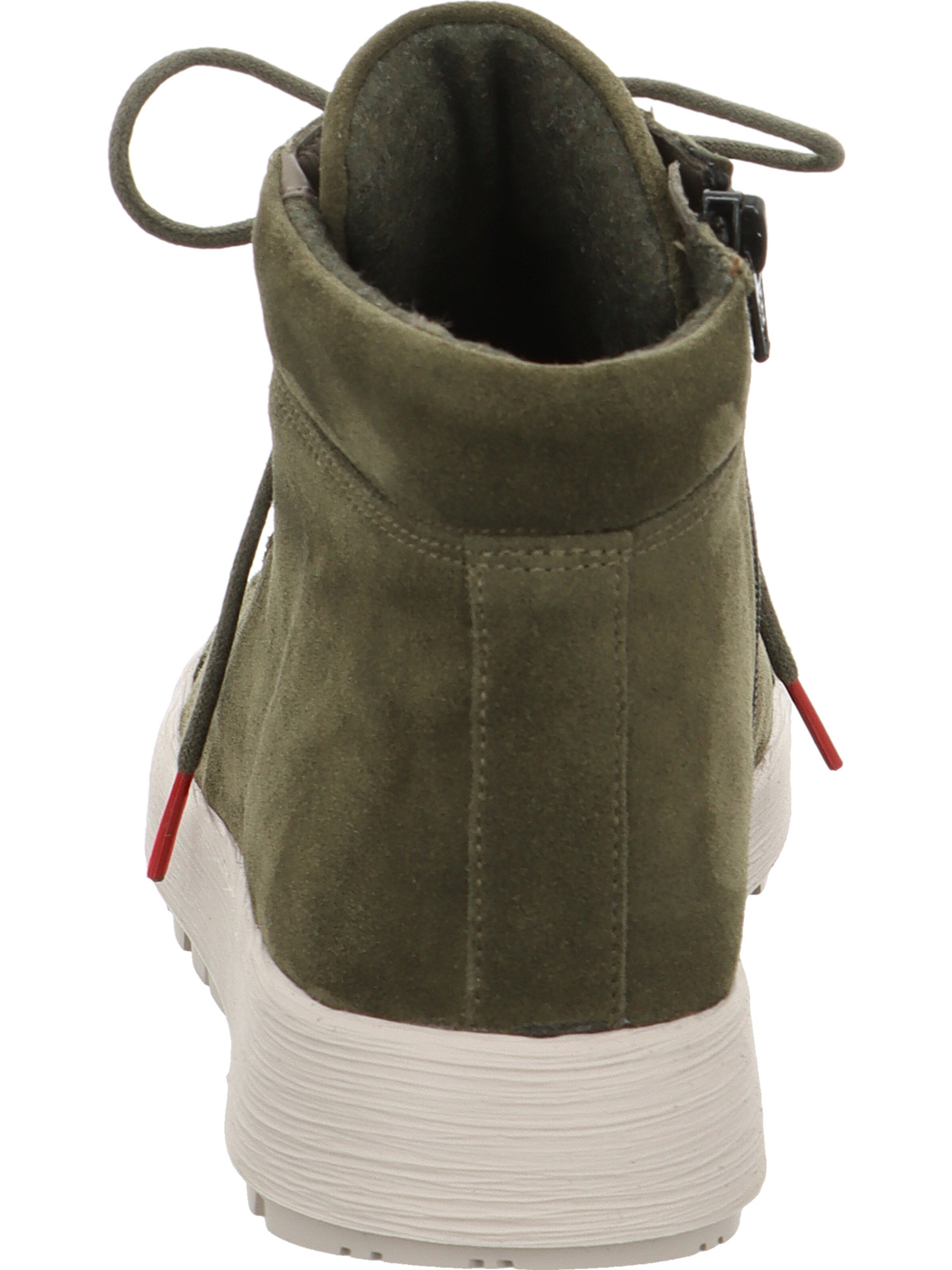 THINK! Schnürstiefelette 'Comoda' in Grün