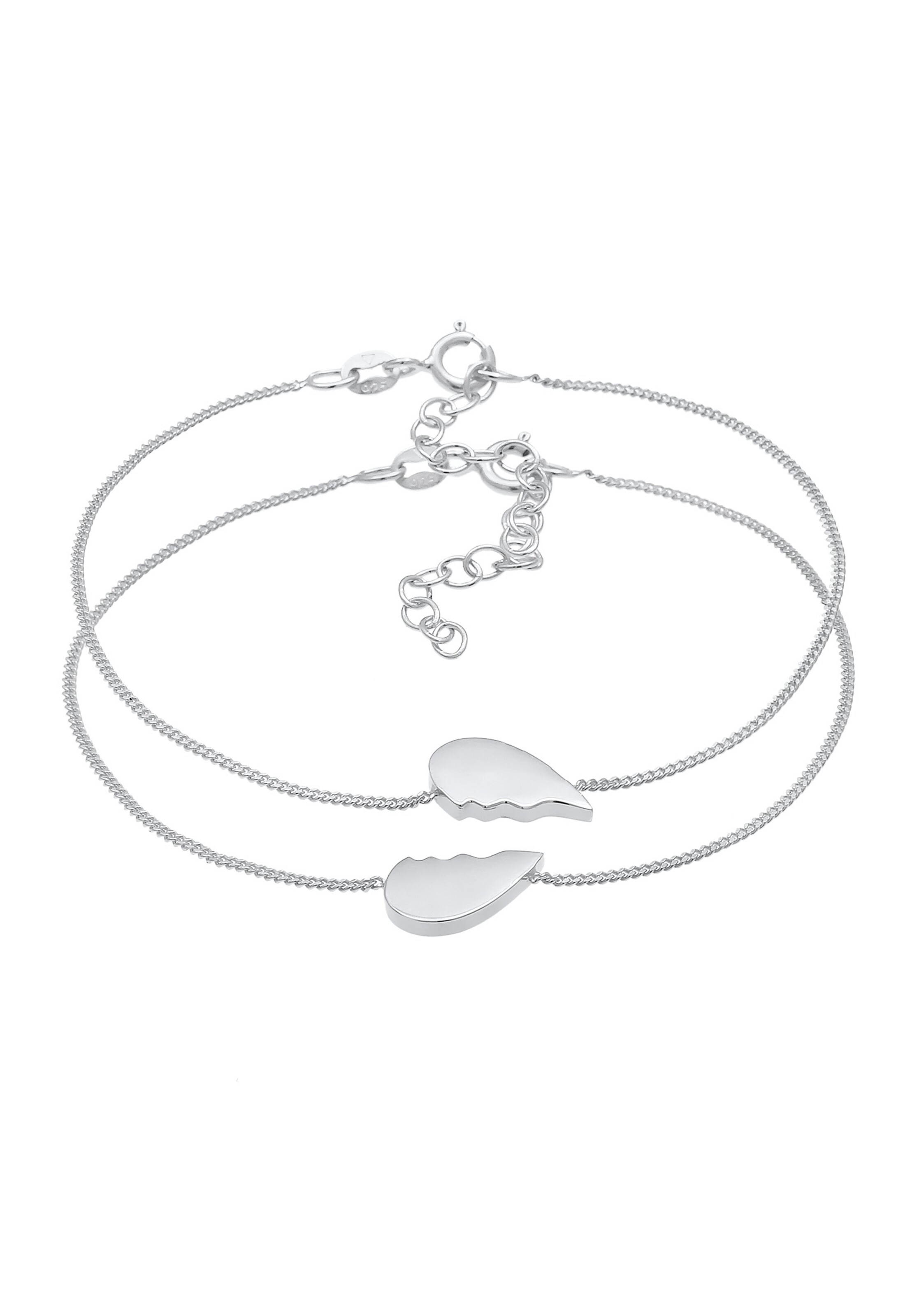 ELLI Armband Herz in Silber: Vorderseite