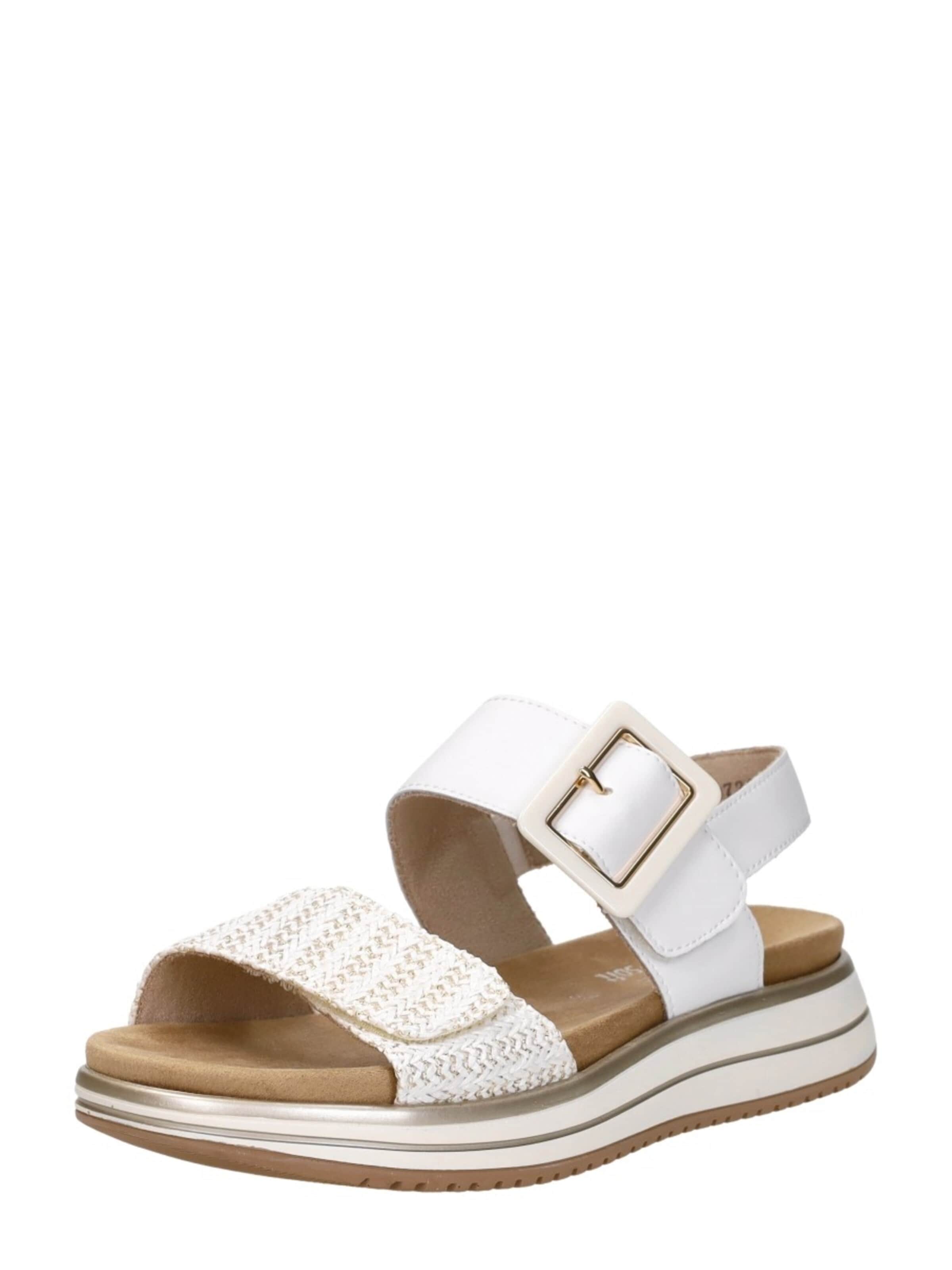 Sandales 'Sandalen Plat' REMONTE en blanc