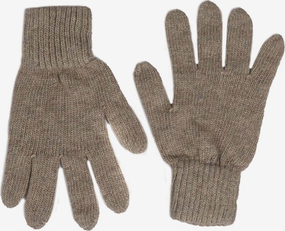 Zwillingsherz Handschuhe in dunkelbeige / braun, Produktansicht