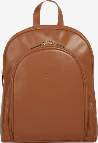 Cluty Backpack in Brown: front