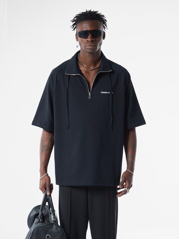 VAMOS CLO Shirt 'Christmas Rose' in Black: front