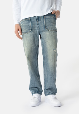 Elias Rumelis Regular Jeans 'Kaidens' in Blauw: voorkant