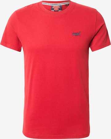 Superdry & Co Paita 'Essential' värissä punainen: etupuoli