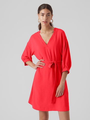 VERO MODA Jurk 'UNYE' in Rood: voorkant