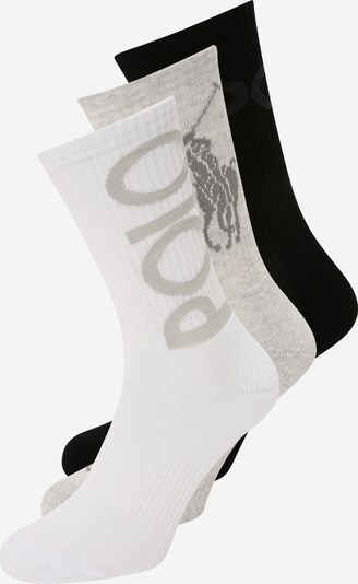 Polo Ralph Lauren Čarape u siva / crna / bijela, Pregled proizvoda