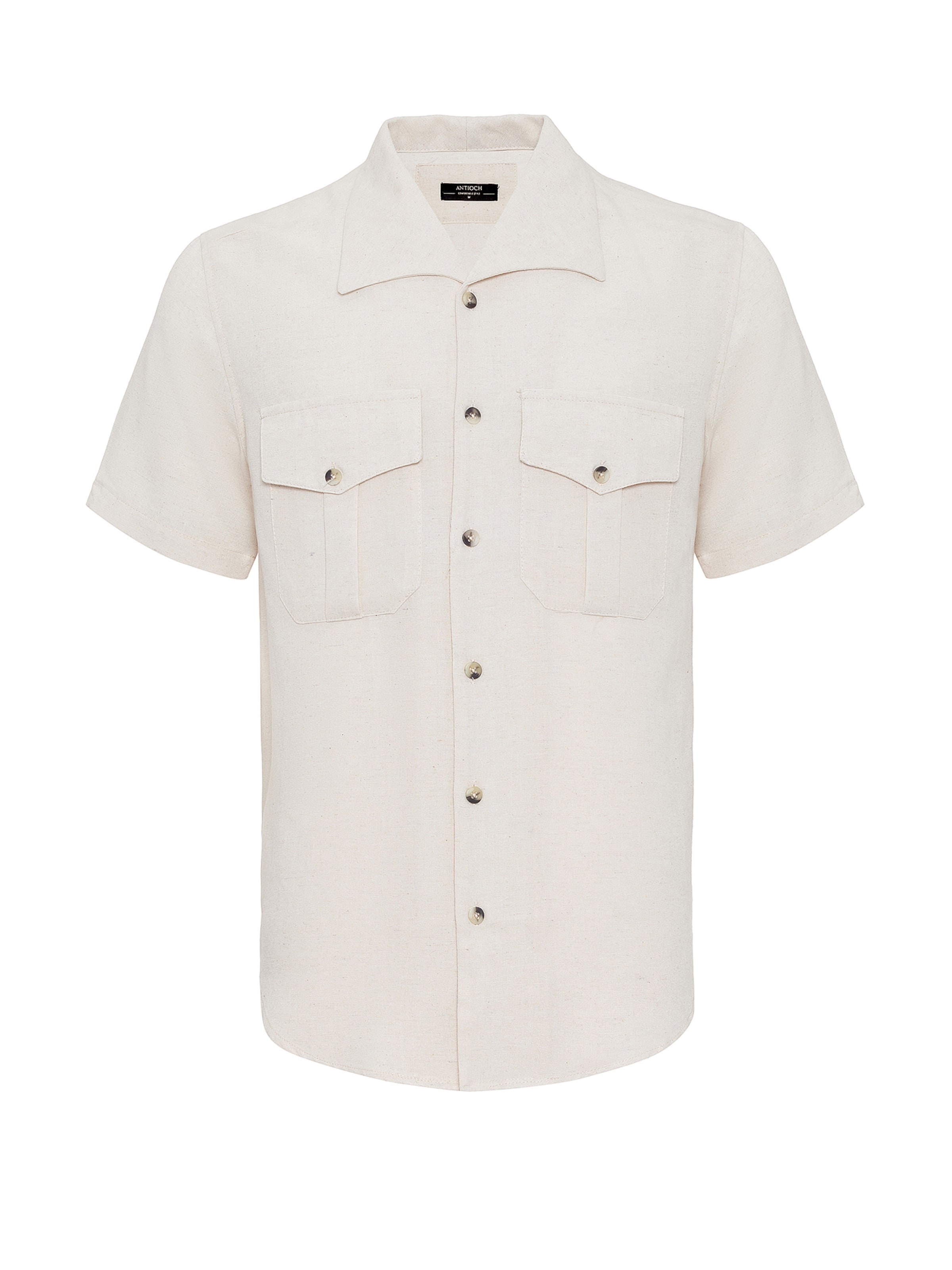 Coupe regular Chemise 'RI ' Antioch en beige : devant