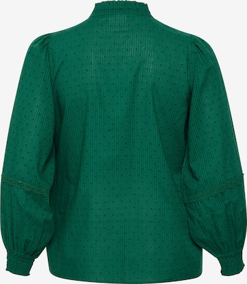 KAFFE CURVE Bluzka 'Silla' w kolorze zielony