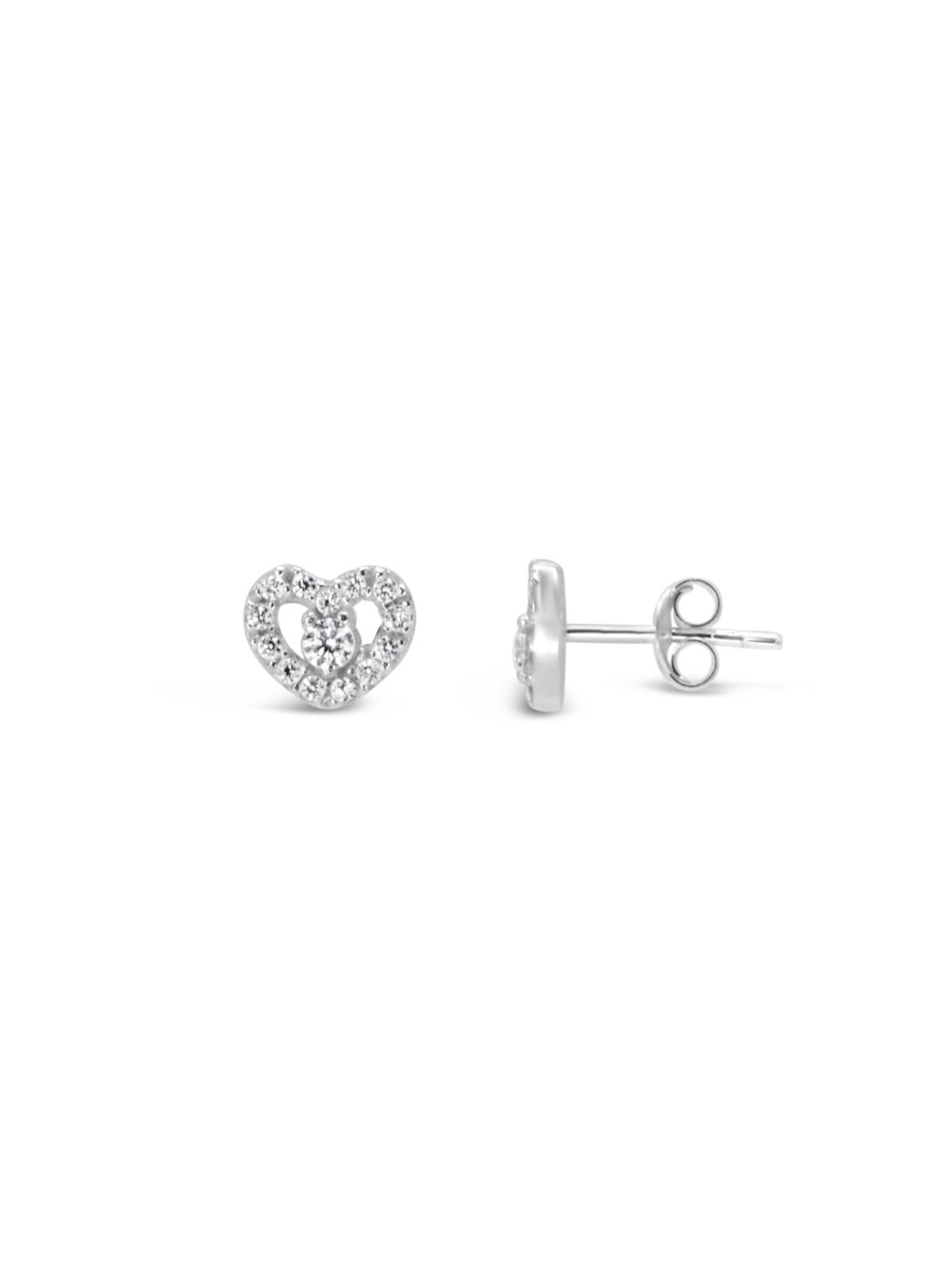 ARS-ARGENTI Earrings 'HEART ATTACK' in Silver: front