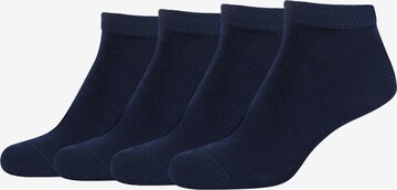 camano Socks in Blue: front