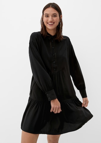 QS Košilové šaty – černá: přední strana