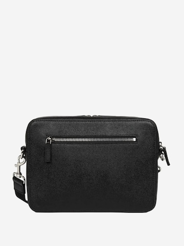 LANCASTER Paris - Bolso de hombro 'Homme Cuir Delphino Lucas' en negro