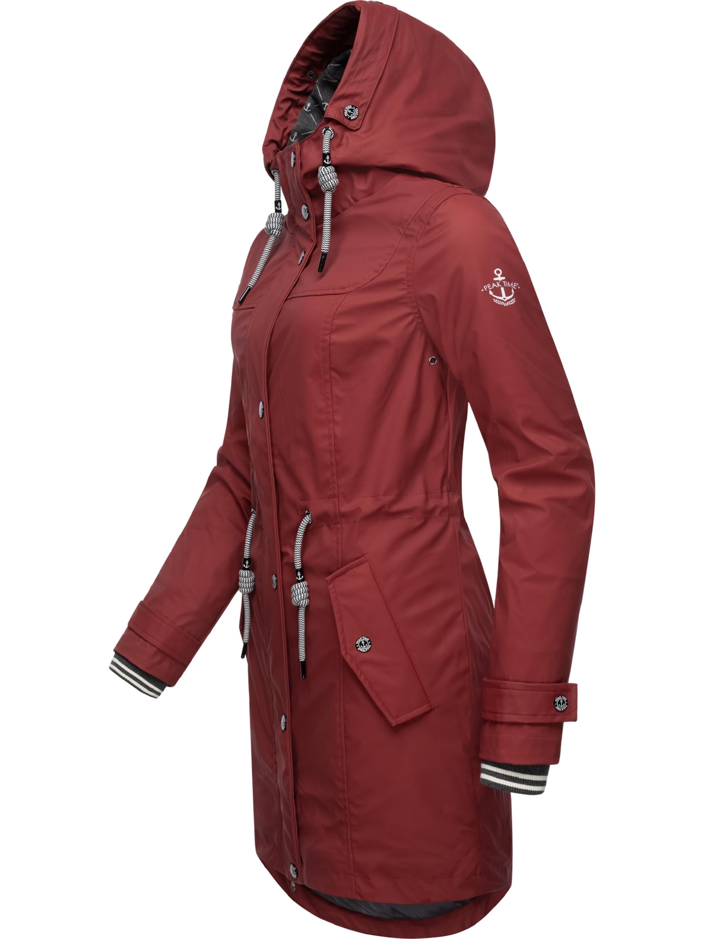 Peak Time Raincoat in Red