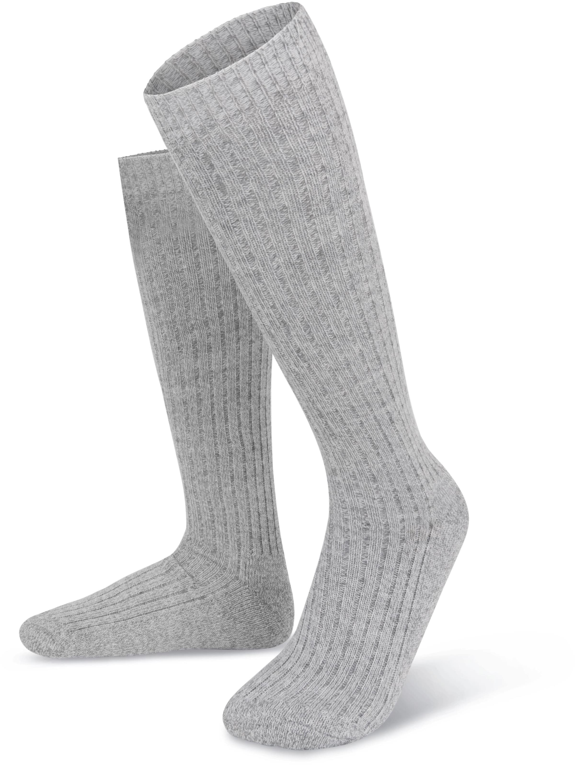 Polar Husky Knee socks in Grey: front