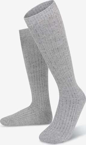 Chaussettes montantes Polar Husky en gris : devant